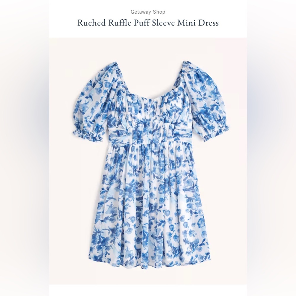 Abercrombie blue floral dress